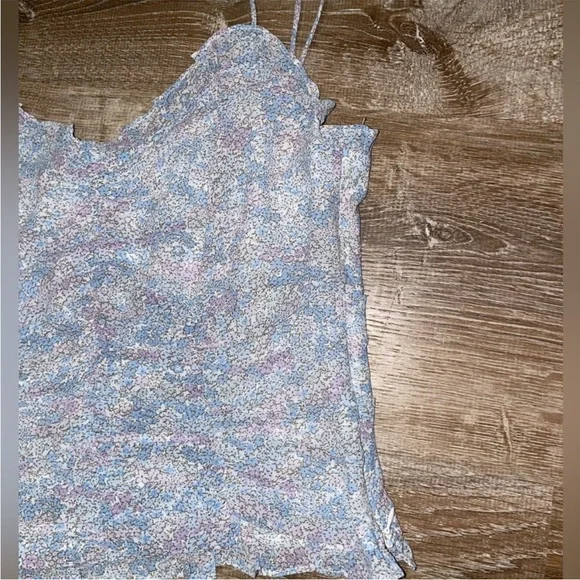 NWT Ruched Floral Camisole - Blue Multi Ditsy - Picture 4 of 7